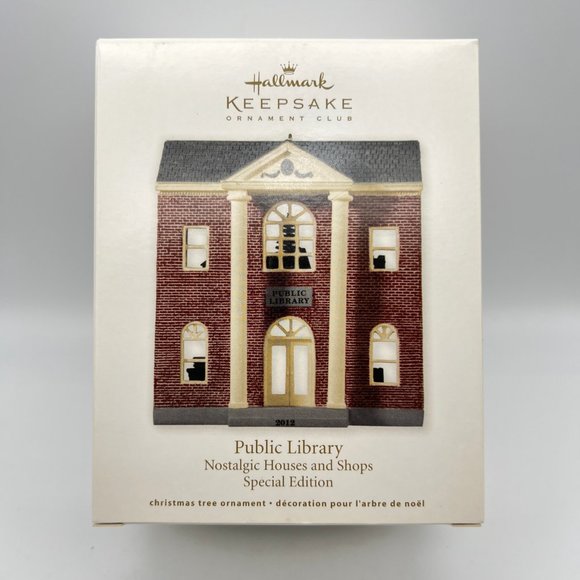 Hallmark Keepsake PUBLIC LIBRARY Ornament Special Edition 2012 New In Box - Picture 2 of 7